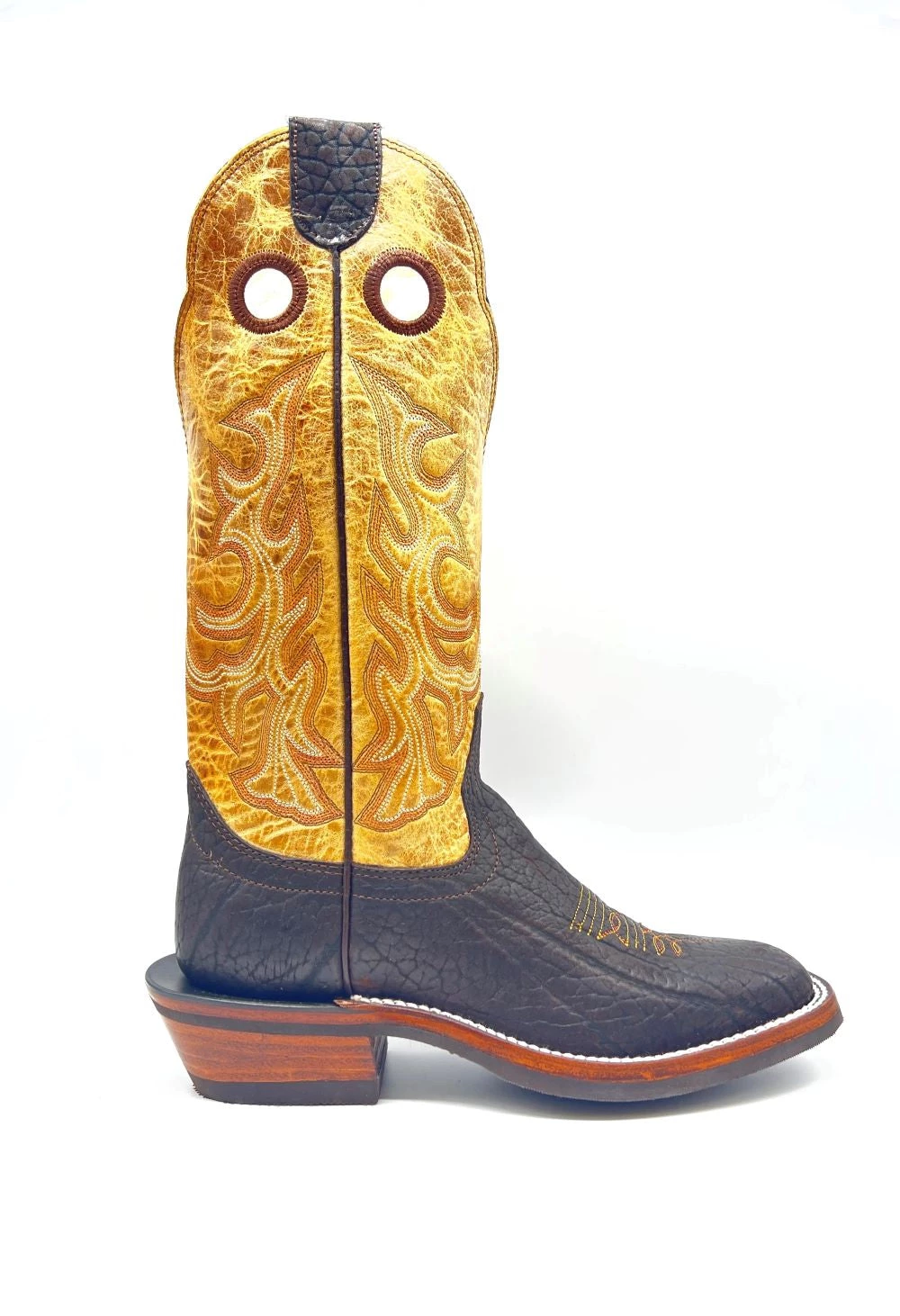 'Hondo' Men's 14" Bullhide Square Toe - Brown 3 'Hondo' Men's 14" Bullhide Square Toe - Brown