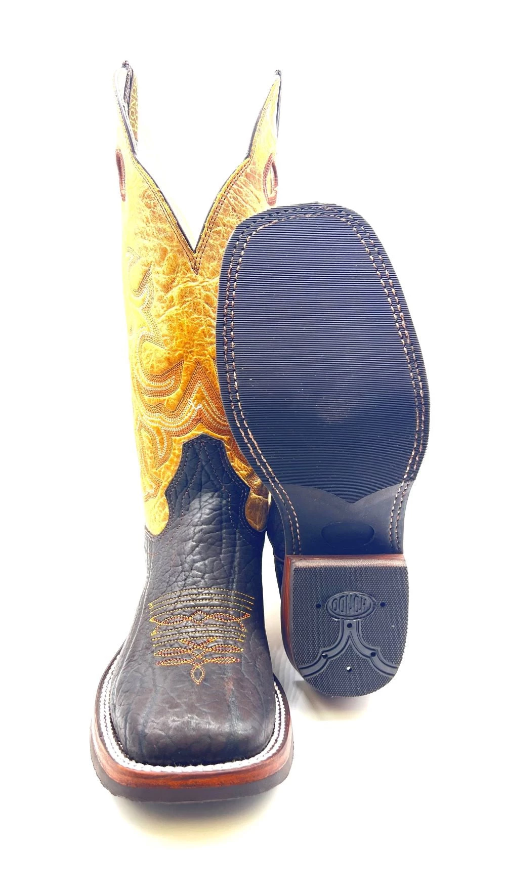 'Hondo' Men's 14" Bullhide Square Toe - Brown 5 'Hondo' Men's 14" Bullhide Square Toe - Brown