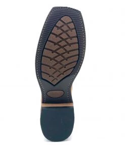 Abilene Boot Co. 'Abilene' Men's Faux Snakeskin Square Toe - Tan / Brown