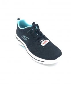 'Skechers' Women's GOwalk Arch Fit-Unify - Black / Aqua (Wide)