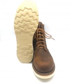 Abilene Boot Co. 'Silverado' Men's 6" Lumberjack Wedge Sole EH SR Steel Toe - Tan / Brown