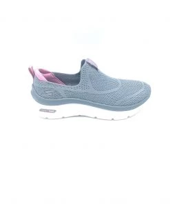 'Skechers' Women's GOwalk Hyper Burst Solar Winds - Gray / Pink