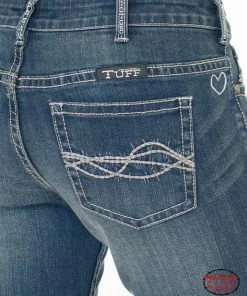 JUST TUFF JEANS 'Cowgirl Tuff' Women's 'Inspire' Bootcut - Medium Wash