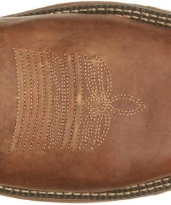 Justin Brands 'Justin' Men's 11" Stampede Rush MetGuard EH WP Steel Toe - Rustic Tan