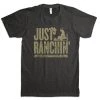 Men 'Dale Brisby' Just Ranchin' Silhouette T-Shirt - Graphite