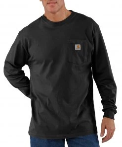 'Carhartt' Men's Heavyweight Pocket T-Shirt - Black
