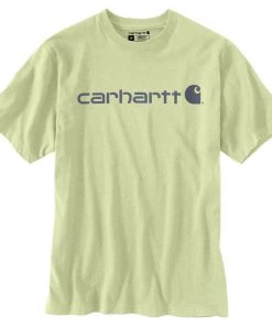 'Carhartt' Men's Heavyweight Logo T-Shirt - Pastel Lime