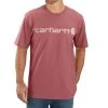 'Carhartt' Men's Heavyweight Logo T-Shirt - Blush Pink Heather