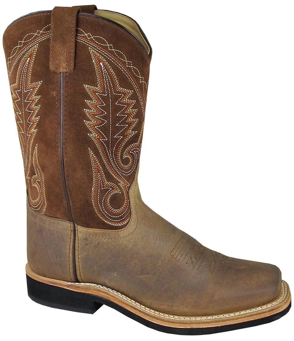 Smoky Mountain Boots 'Smoky Mountain' Youth Boonville Western Square Toe - Brown Distress Kids 3 Smoky Mountain Boots 'Smoky Mountain' Youth Boonville Western Square Toe - Brown Distress Kids