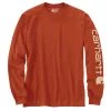 'Carhartt' Men's Heavyweight Sleeve Logo T-Shirt - Jasper Heather 1 'Carhartt' Men's Heavyweight Sleeve Logo T-Shirt - Jasper Heather