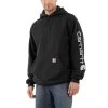 'Carhartt' Men's Midweight Logo Hoodie - Black 1 'Carhartt' Men's Midweight Logo Hoodie - Black