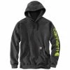 'Carhartt' Men's Midweight Logo Hoodie - Carbon Heather 1 'Carhartt' Men's Midweight Logo Hoodie - Carbon Heather