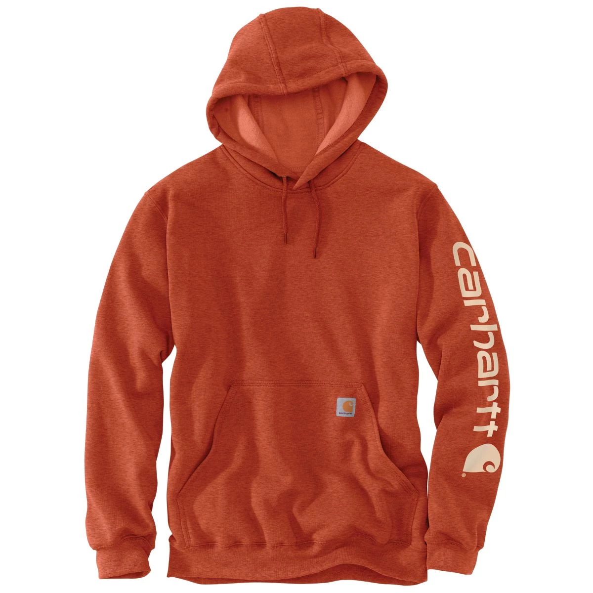 'Carhartt' Men's Midweight Logo Hoodie - Jasper Heather 3 'Carhartt' Men's Midweight Logo Hoodie - Jasper Heather