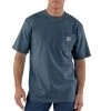 'Carhartt' Men's Workwear Heavyweight Pocket T-Shirt - Bluestone