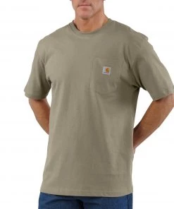 'Carhartt' Men's Workwear Heavyweight Pocket T-Shirt - Desert