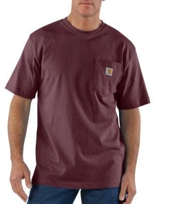 'Carhartt' Men's Workwear Heavyweight Pocket T-Shirt - Port