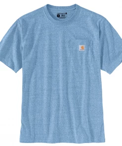 'Carhartt' Men's Workwear Pocket T-Shirt - Coastal Snow Heather