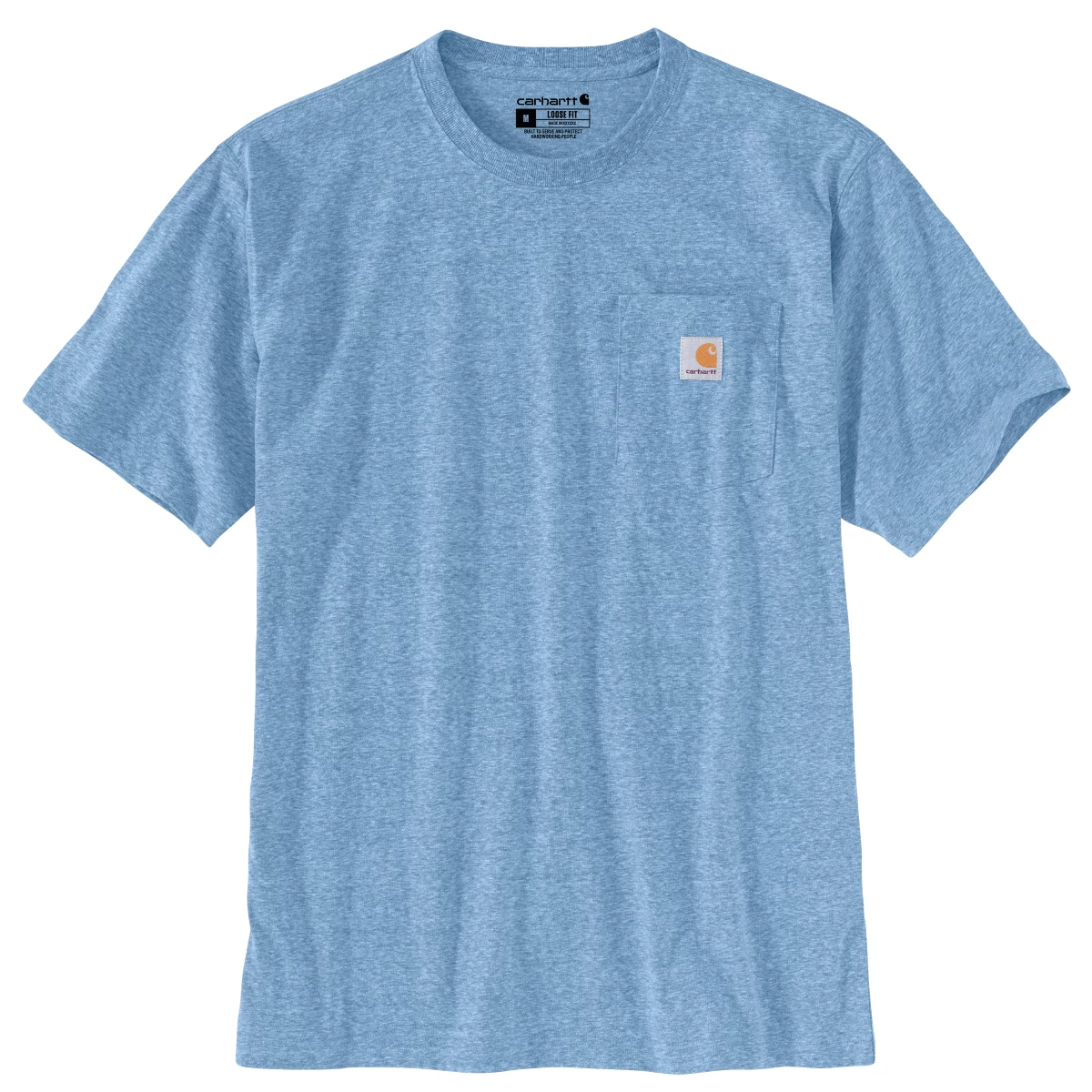 'Carhartt' Men's Workwear Pocket T-Shirt - Coastal Snow Heather 3 'Carhartt' Men's Workwear Pocket T-Shirt - Coastal Snow Heather