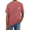 'Carhartt' Men's Workwear Pocket T-Shirt - Blush Pink Heather 2 'Carhartt' Men's Workwear Pocket T-Shirt - Blush Pink Heather