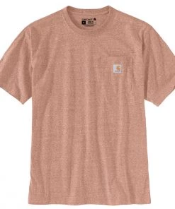 'Carhartt' Men's Workwear Pocket T-Shirt - Auburn Snow Heather