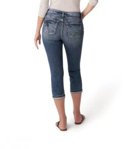 SILVER JEANS CO 'Silver' Women's Elyse Capri Jeans - Indigo