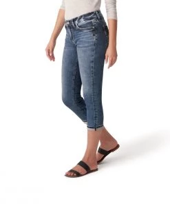 SILVER JEANS CO 'Silver' Women's Elyse Capri Jeans - Indigo
