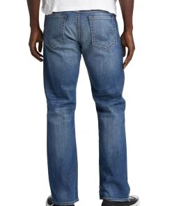 SILVER JEANS CO 'Silver Jeans' Men's Craig Bootcut - Medium Dark Indigo