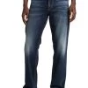 SILVER JEANS CO 'Silver Jeans' Men's Zac Relaxed Fit Straight Leg - Medium Indigo