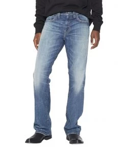 SILVER JEANS CO 'Silver Jeans' Men's Gordie Loose Fit Straight Leg - Medium Indigo