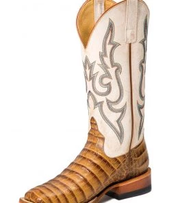 Anderson Bean 'Macie Bean' Women's Slick Rikki Western Square Toe - Tan / Bone