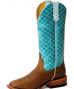 Anderson Bean 'Macie Bean' Women's 13" Tex Marks The Spot - Pecan / Turquoise