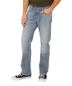 SILVER JEANS CO 'Silver' Men's Relaxed Fit Straight Leg - Light Wash