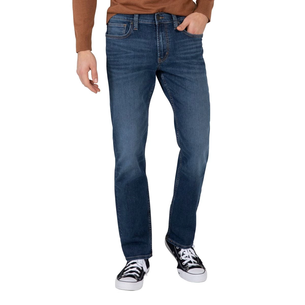 SILVER JEANS CO 'Silver' Men's Slim Fit Tapered Leg - Medium Wash Indigo 3 SILVER JEANS CO 'Silver' Men's Slim Fit Tapered Leg - Medium Wash Indigo