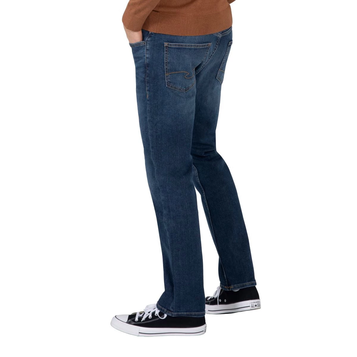 SILVER JEANS CO 'Silver' Men's Slim Fit Tapered Leg - Medium Wash Indigo 5 SILVER JEANS CO 'Silver' Men's Slim Fit Tapered Leg - Medium Wash Indigo