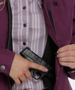 'Cinch' Women's Concealed Carry Bonded Jacket - Purple
