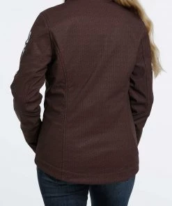 'Cinch' Women's Concealed Carry Bonded Jacket - Brown / Light Blue 9 'Cinch' Women's Concealed Carry Bonded Jacket - Brown / Light Blue