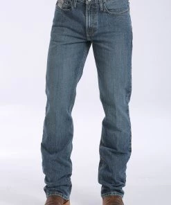 'Cinch' Men's Silver Label Slim Fit - Medium Stonewash