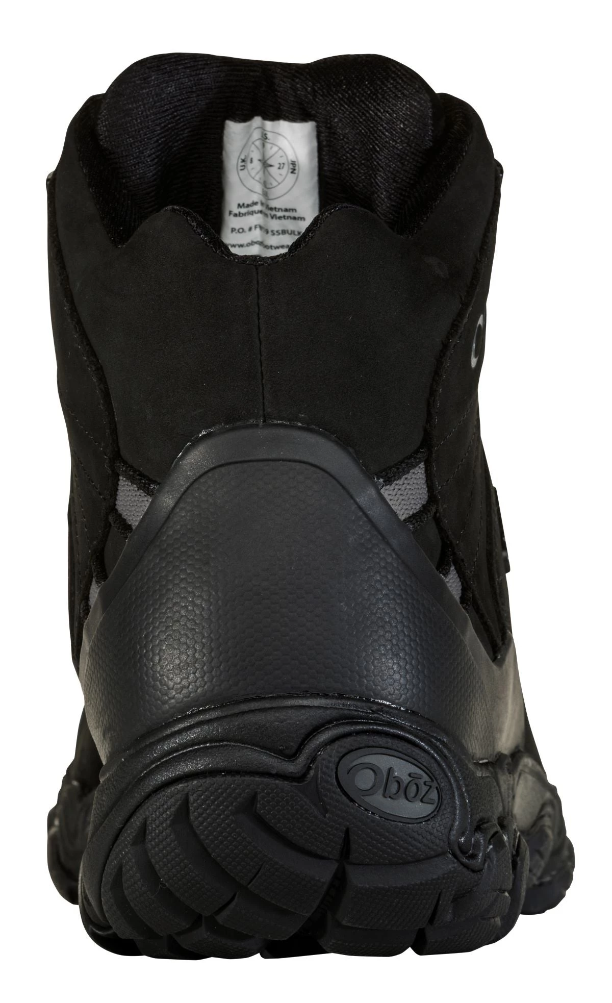 OBOZ FOOTWEAR 'Oboz' Men's Bridger Mid BDry WP Hiker - Midnight Black 7 OBOZ FOOTWEAR 'Oboz' Men's Bridger Mid BDry WP Hiker - Midnight Black