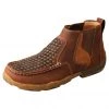 Twisted X Boots 'Twisted X' Men's 4" Chelsea Basket Weave Driving Moc - Oiled Saddle 2 Twisted X Boots 'Twisted X' Men's 4" Chelsea Basket Weave Driving Moc - Oiled Saddle
