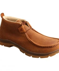 Twisted X Boots 'Twisted X' Men's Chukka Oblique Toe - Oiled Saddle