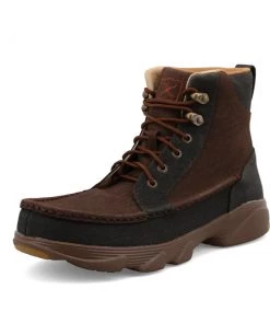 Twisted X Boots 'Twisted X' Men's 6" Crossover Lace Up Soft Toe - Light Brown / Dark Green