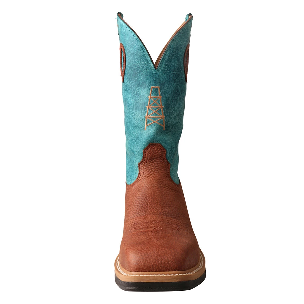 Twisted X Boots 'Twisted X' Men's 12" Lite Cowboy EH Alloy Comp Toe - Brown / Turquoise 4 Twisted X Boots 'Twisted X' Men's 12" Lite Cowboy EH Alloy Comp Toe - Brown / Turquoise