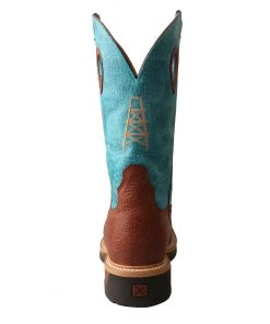 Twisted X Boots 'Twisted X' Men's 12" Lite Cowboy EH Alloy Comp Toe - Brown / Turquoise 10 Twisted X Boots 'Twisted X' Men's 12