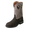 Twisted X Boots 'Twisted X' Men's 12" Western Work EH Steel Toe - Charcoal / Grey 2 Twisted X Boots 'Twisted X' Men's 12" Western Work EH Steel Toe - Charcoal / Grey