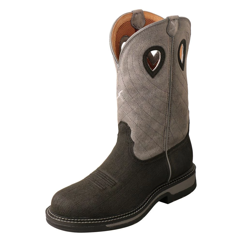 Twisted X Boots 'Twisted X' Men's 12" Western Work EH Steel Toe - Charcoal / Grey 3 Twisted X Boots 'Twisted X' Men's 12" Western Work EH Steel Toe - Charcoal / Grey