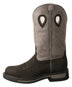 Twisted X Boots 'Twisted X' Men's 12" Western Work EH Steel Toe - Charcoal / Grey 12 Twisted X Boots 'Twisted X' Men's 12