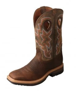Twisted X Boots 'Twisted X' Men's 12" Lite Cowboy Western - Taupe / Bomber
