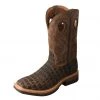 Twisted X Boots 'Twisted X' Men's Lite Cowboy Western Square Toe - Cayman Print / Bomber
