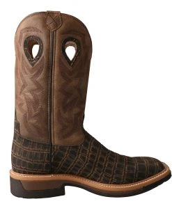 Twisted X Boots 'Twisted X' Men's Lite Cowboy Western Square Toe - Cayman Print / Bomber 11 Twisted X Boots 'Twisted X' Men's Lite Cowboy Western Square Toe - Cayman Print / Bomber