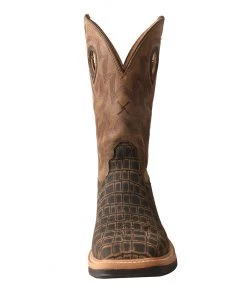 Twisted X Boots 'Twisted X' Men's Lite Cowboy Western Square Toe - Cayman Print / Bomber 10 Twisted X Boots 'Twisted X' Men's Lite Cowboy Western Square Toe - Cayman Print / Bomber